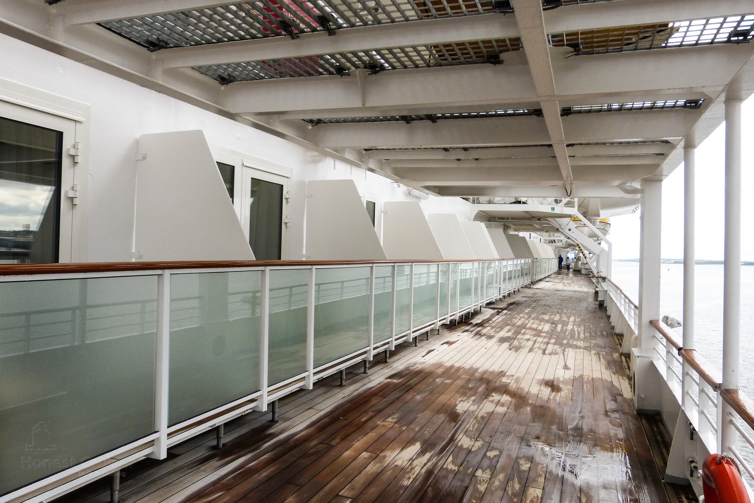 Lanai balconies added to Lido deck 7 and facing the open promenade.
