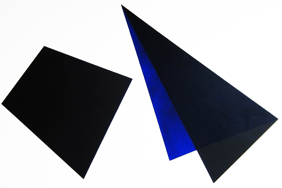 Black and Blue Shapes