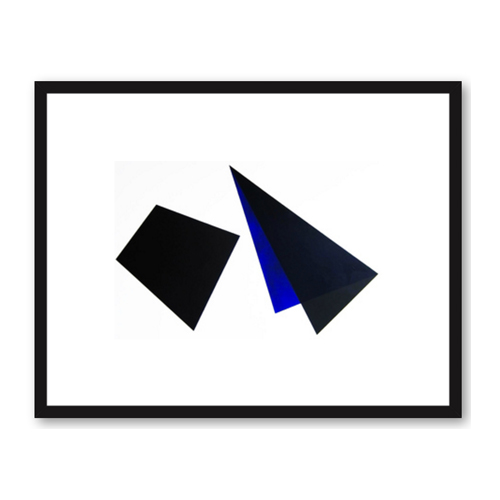 Black and Blue Shapes by Anna Ullman