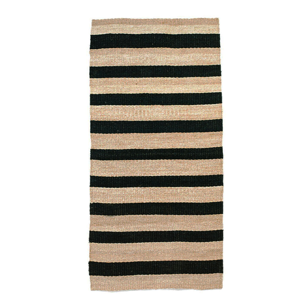 Charcoal Striped Runner