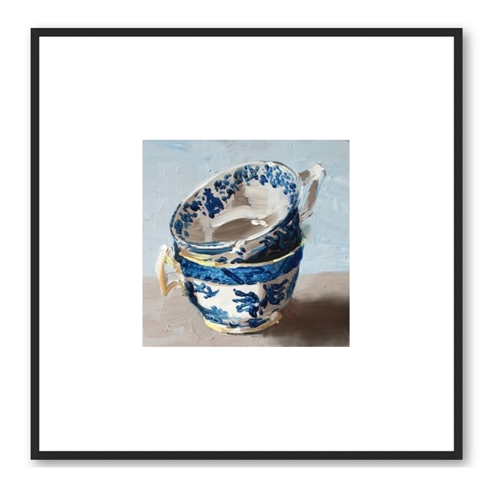 blue cups by Philine van der Vegte