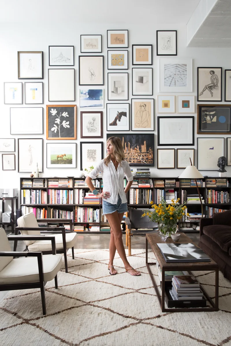 Designer Julia Leach in her stylish Venice Beach home .