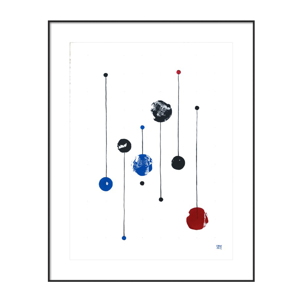 7 black 2 red 4 blue by Skye Schuchman