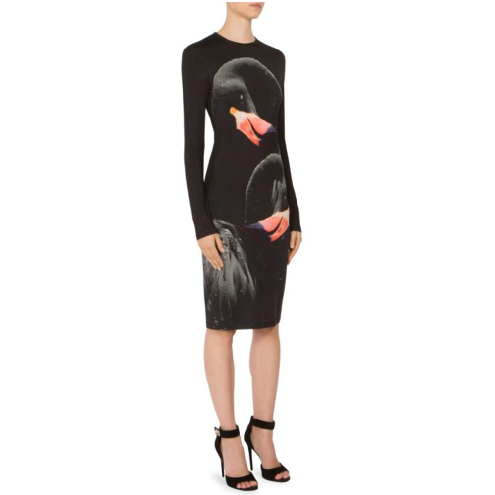 Givenchy Flamingo Jersey Sheath Dress