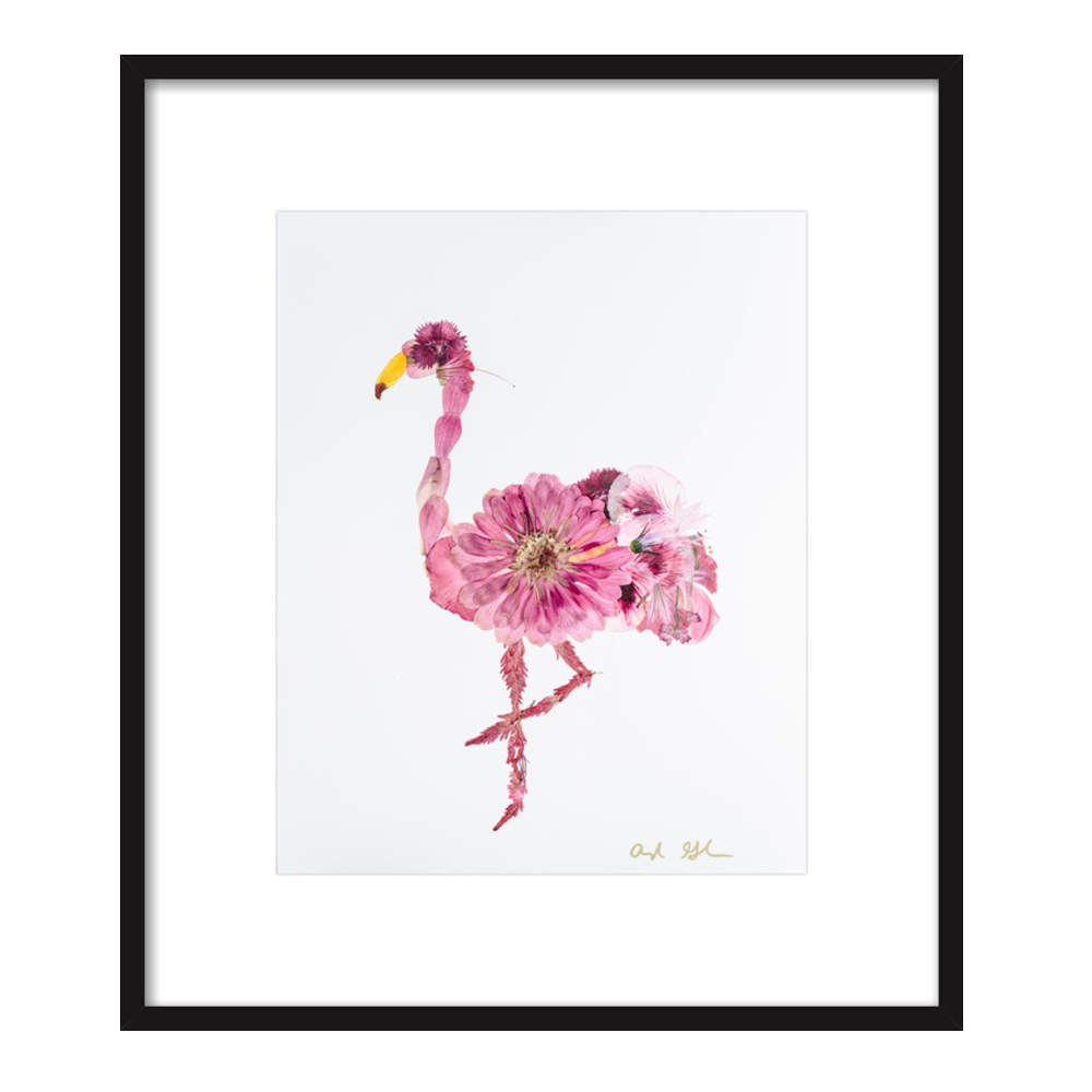 Floral Flamingo by Ayla Graham