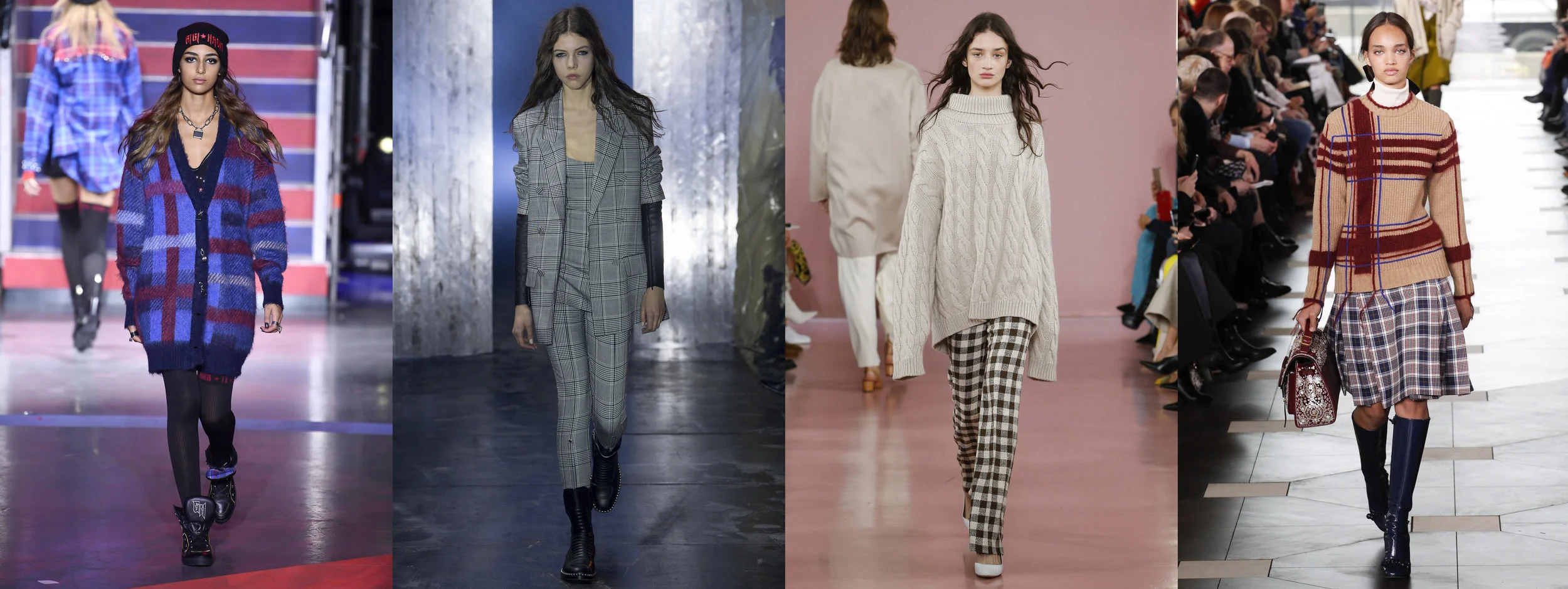 Fall 2017 Ready-to-Wear looks by Tommy Hilfiger , Alexander Wang , Mansur Gavriel and Tory Burch . 