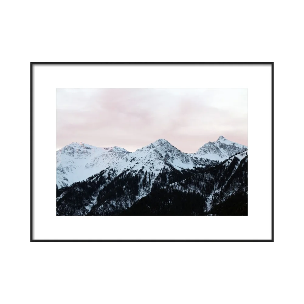 Pink Sky and Mountains in the morning by Lucy Snowe