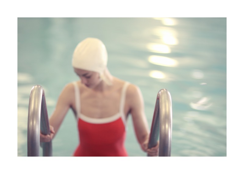 Swimmer in a Red Suit by Lucy Snowe