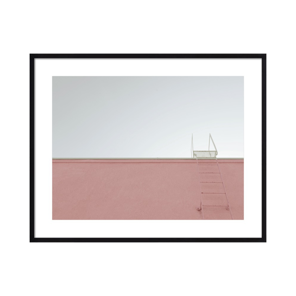 Pink Wall with Ladder Los Angeles by Lucy Snowe