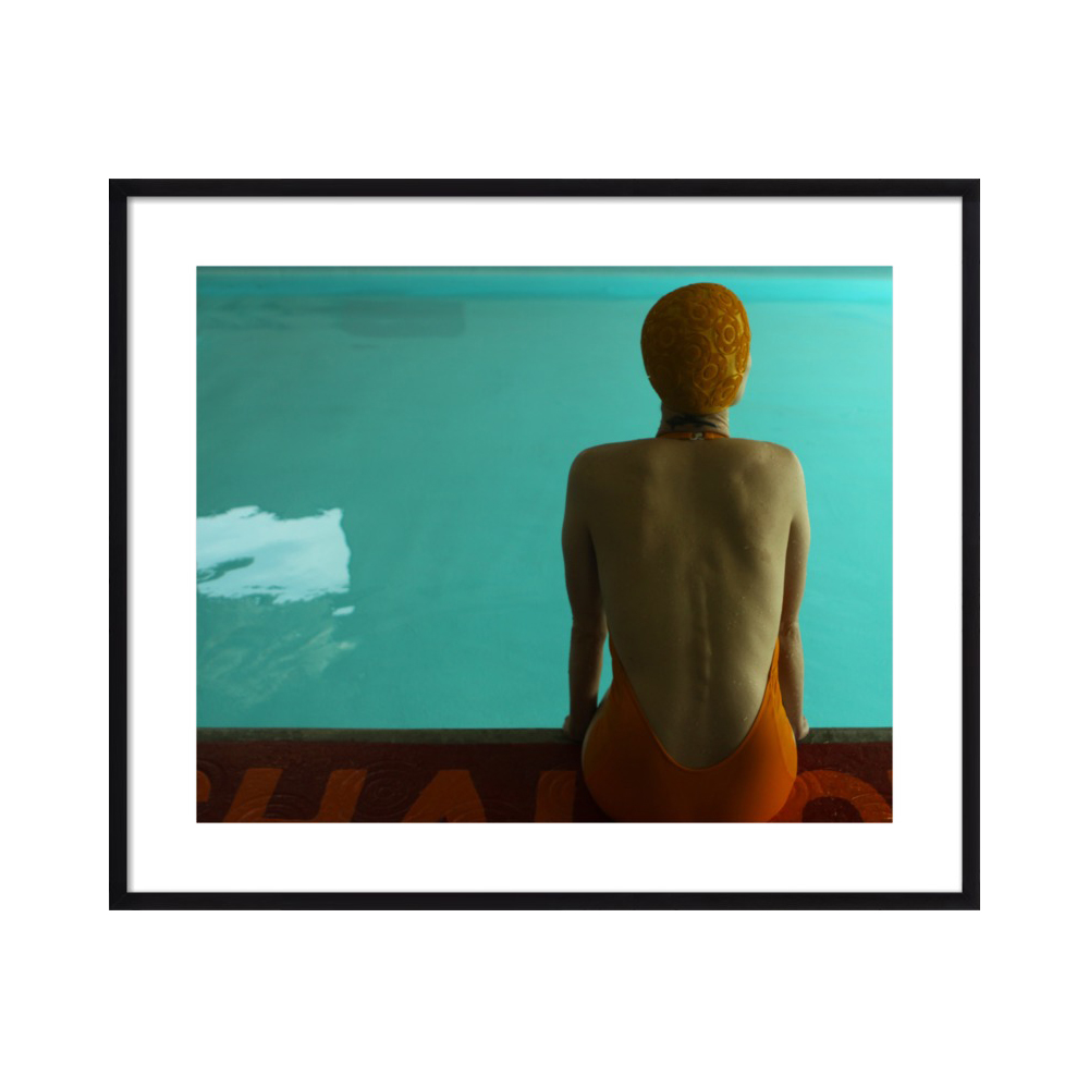 Amy sitting by the pool. by Lucy Snowe