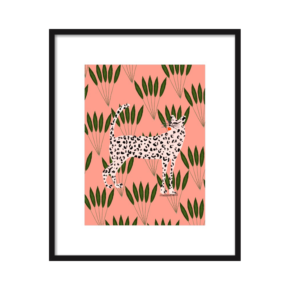 Cheetah On Leaves by Kendra Dandy
