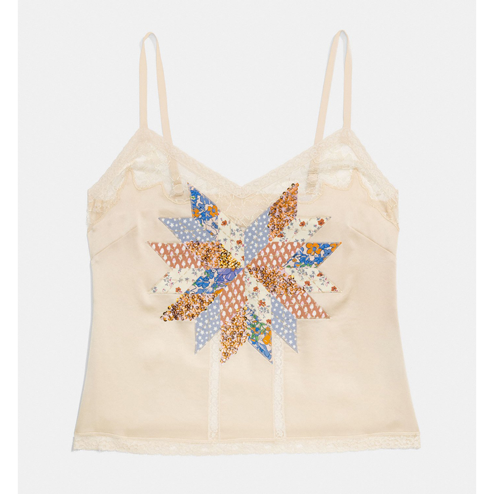  Quilted Patchwork Camisole DIRTY CHAMPAGNE
