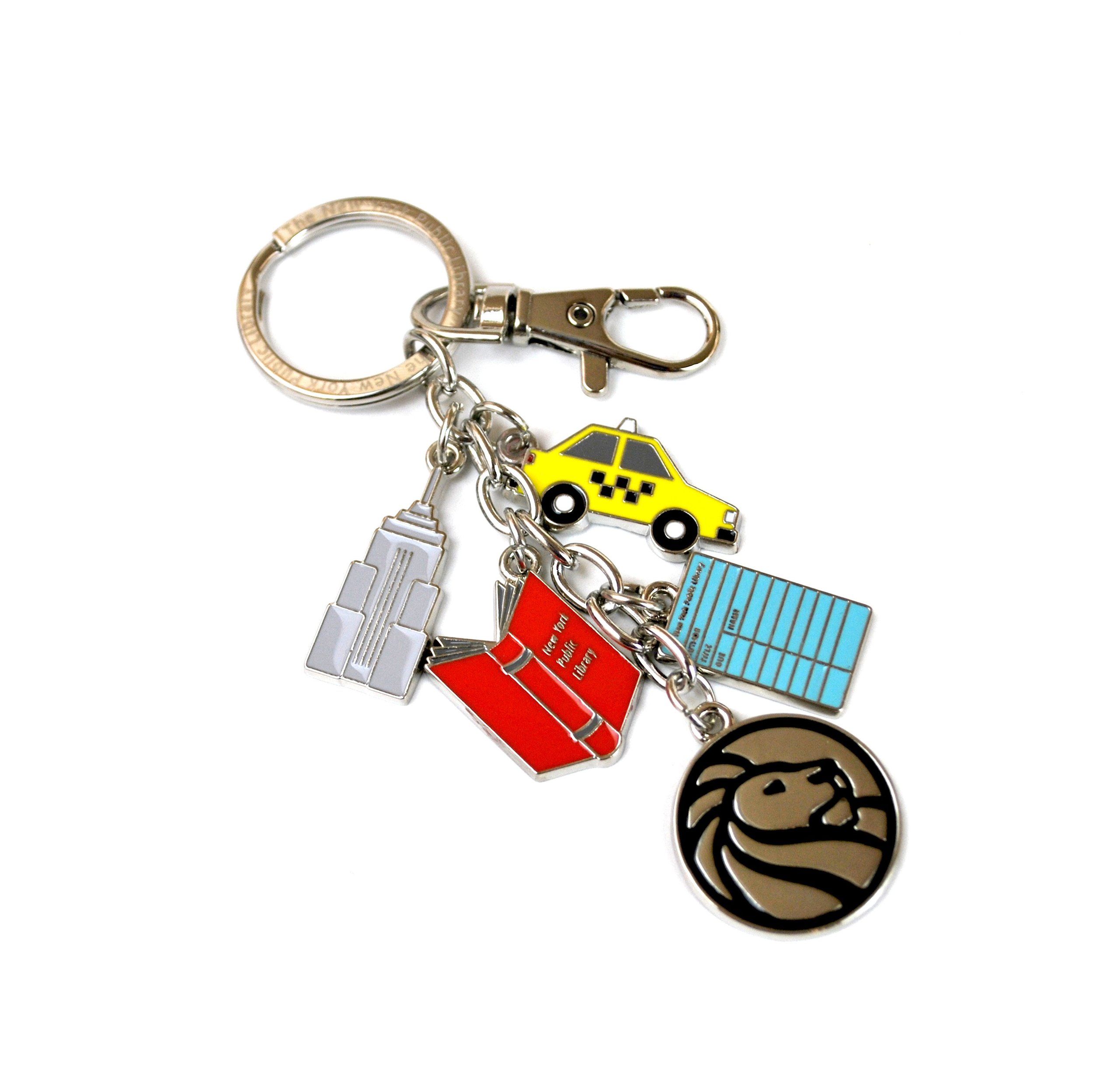 NYPL Charm Keychain