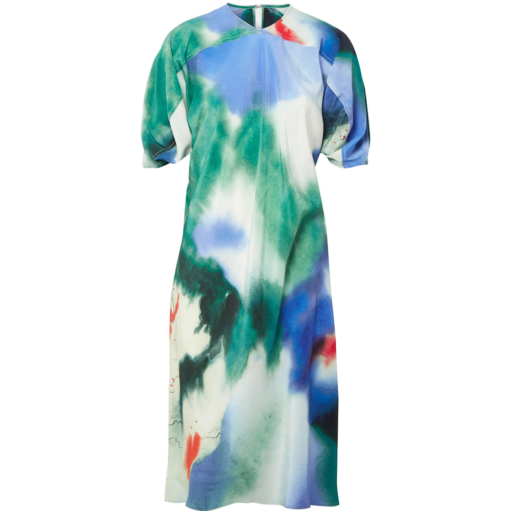 LEMAIRE Printed silk dress