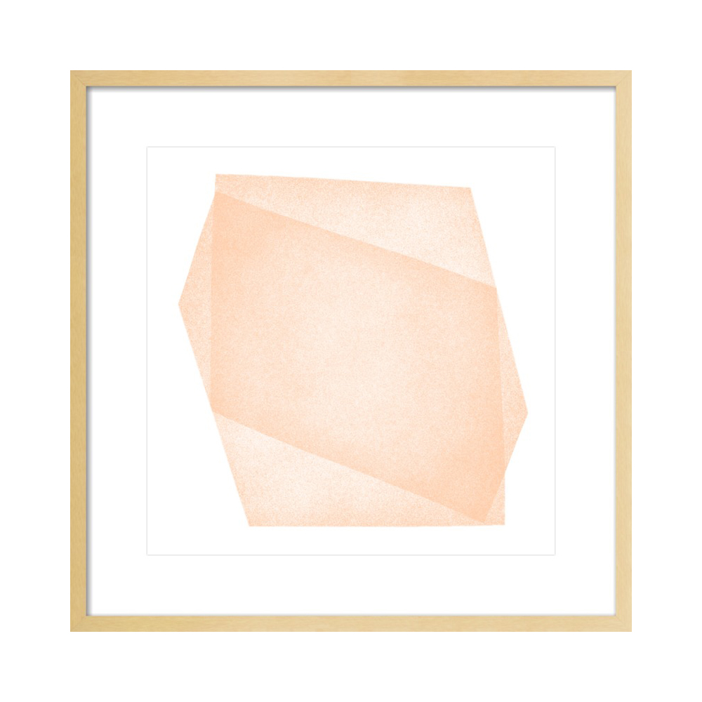 Pale Peach Structure: Soft Geometry  BY JESSICA POUNDSTONE