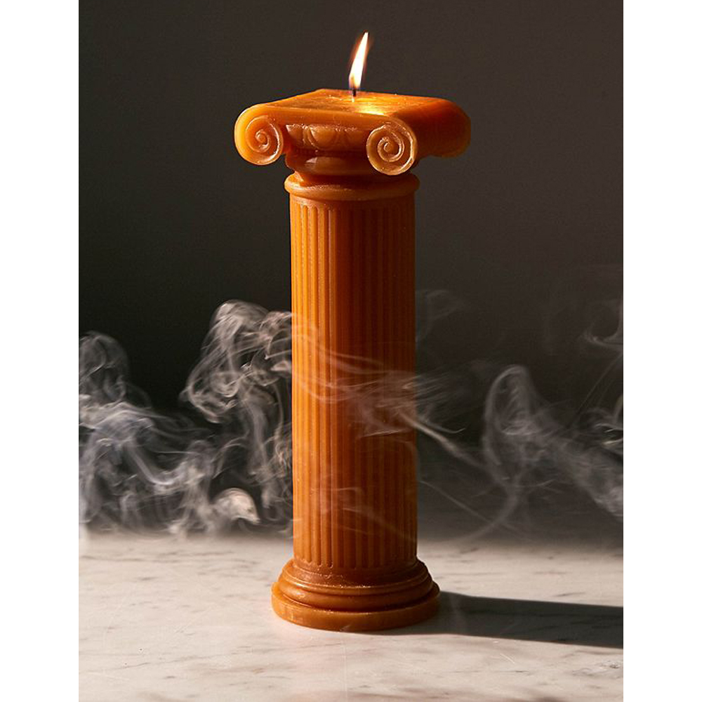 DOIY Design Hestia Orange Column Candle