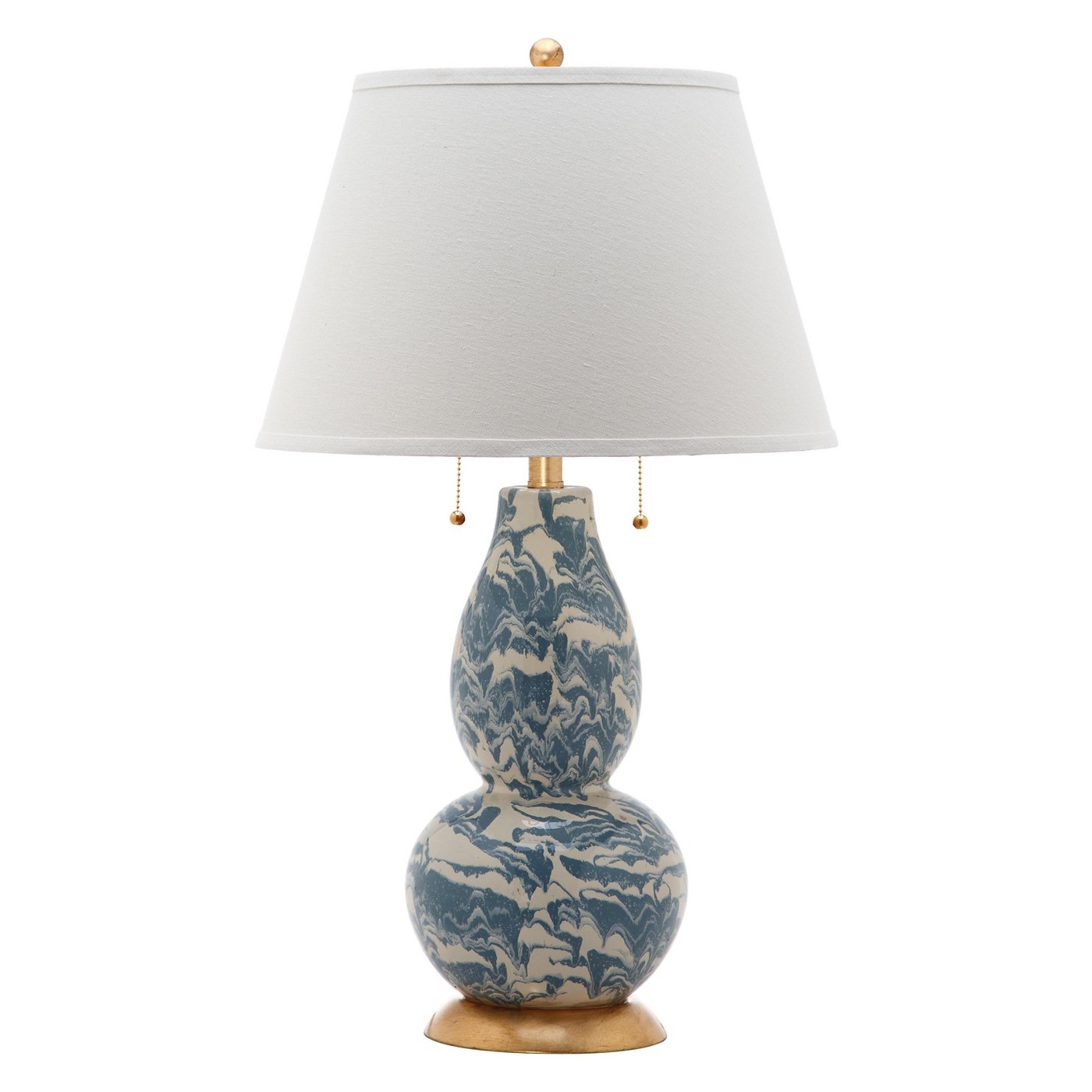 Color Swirls Glass Table Lamp, $76.99