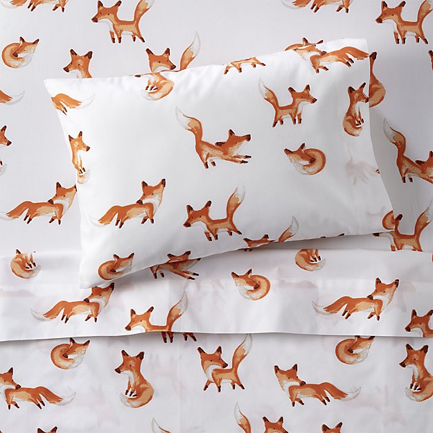 Organic Fox Toddler Sheet Set