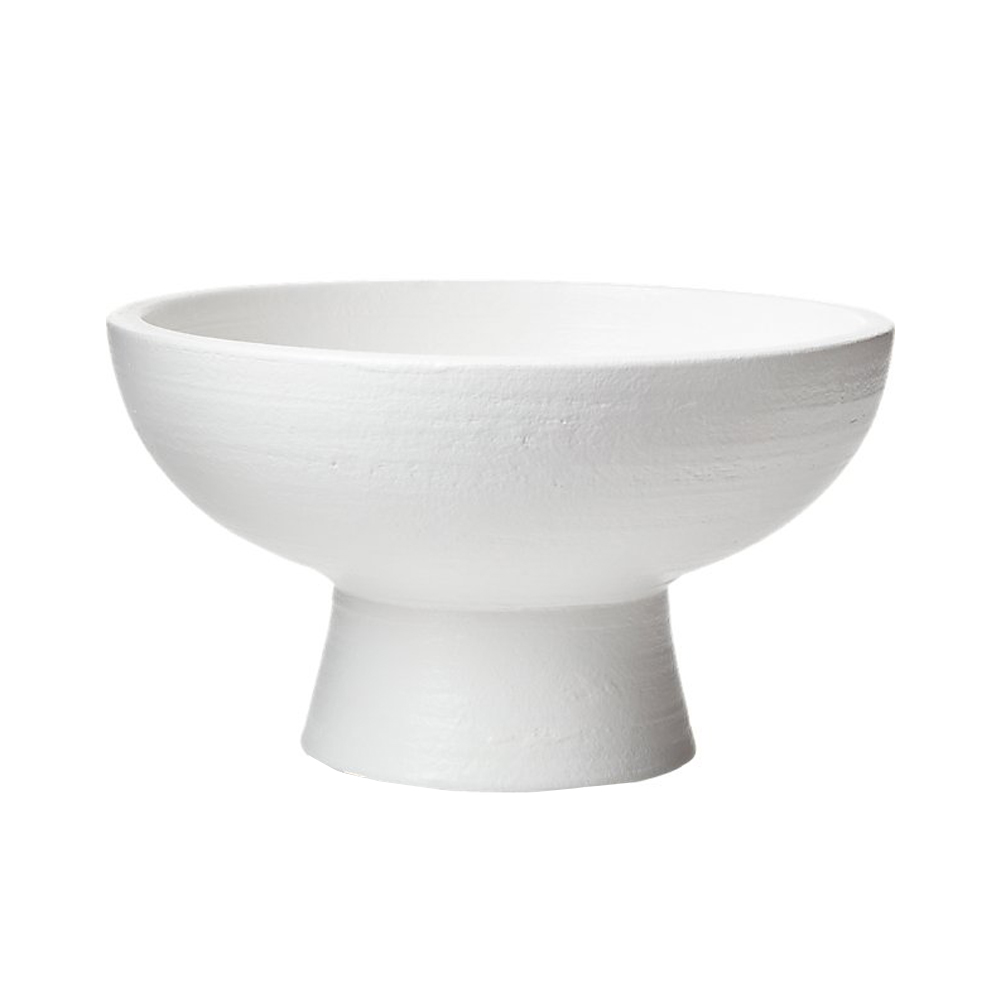 white pedestal bowl