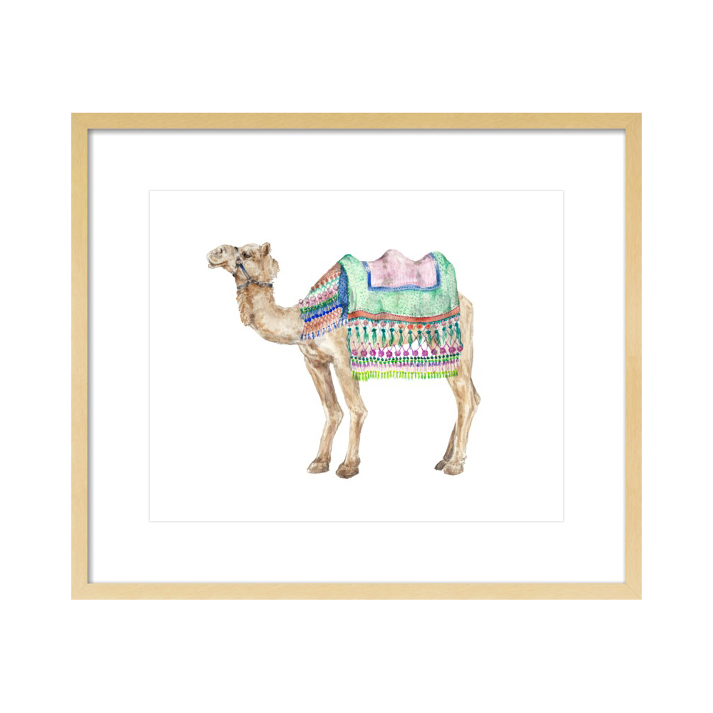 Decorated Indian Camel Watercolor  BY LAUREN ROGOFF