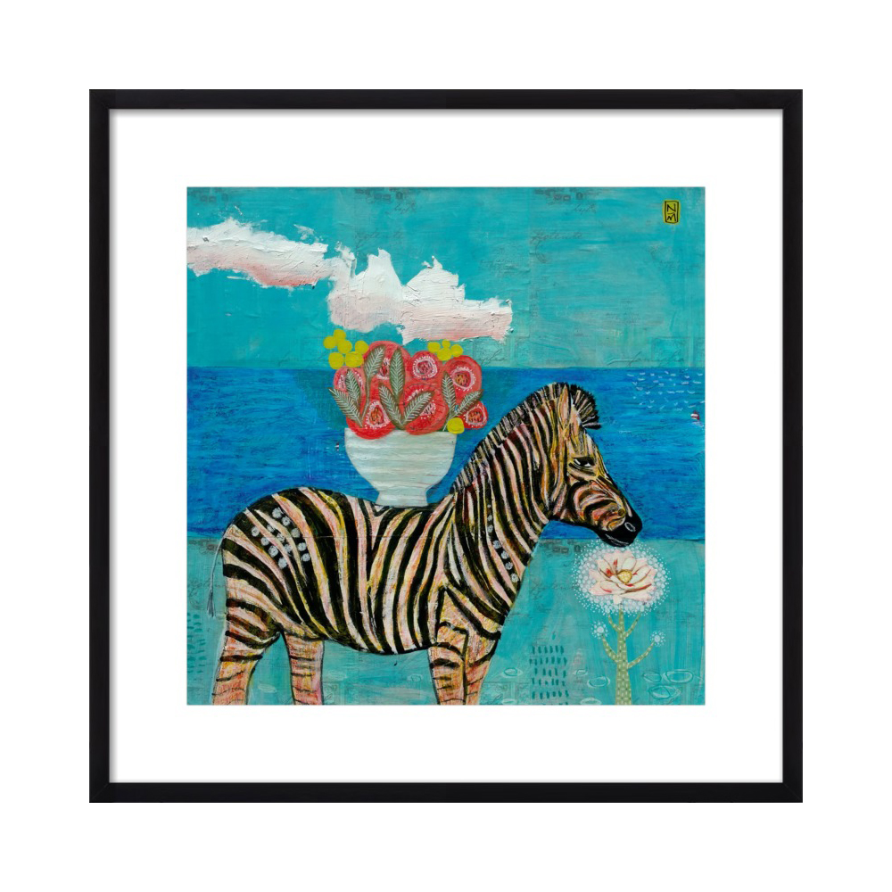 Zebra by the Sea  BY NATHANIEL MATHER