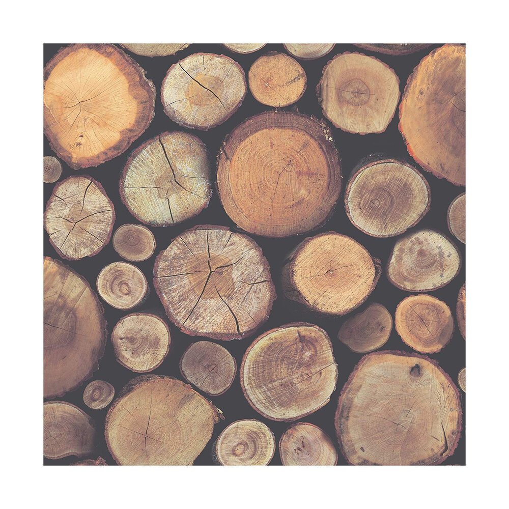 Stacked Chopped Logs Wallpaper