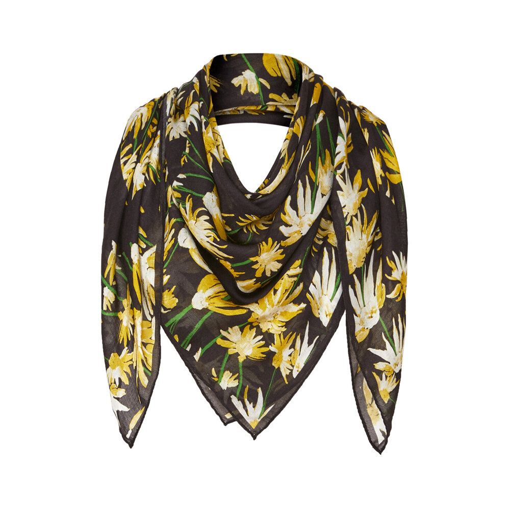 Scarf Daisy Yellow/Black