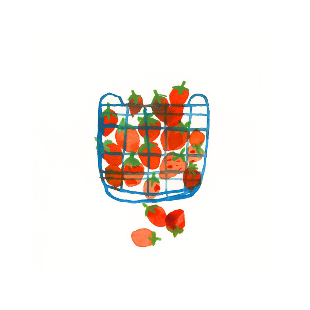 Strawberries in a basket  BY CAROLYN GAVIN