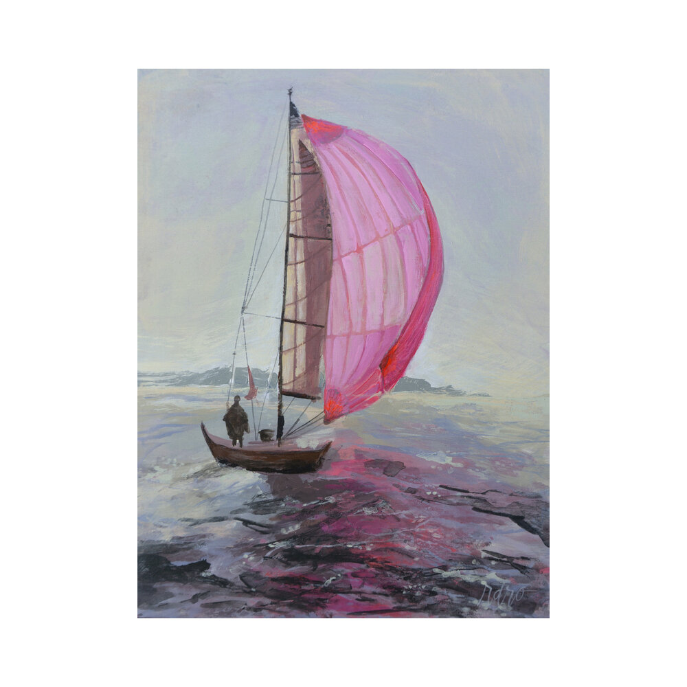 Pink Sailboat  BY RACHEL ROE