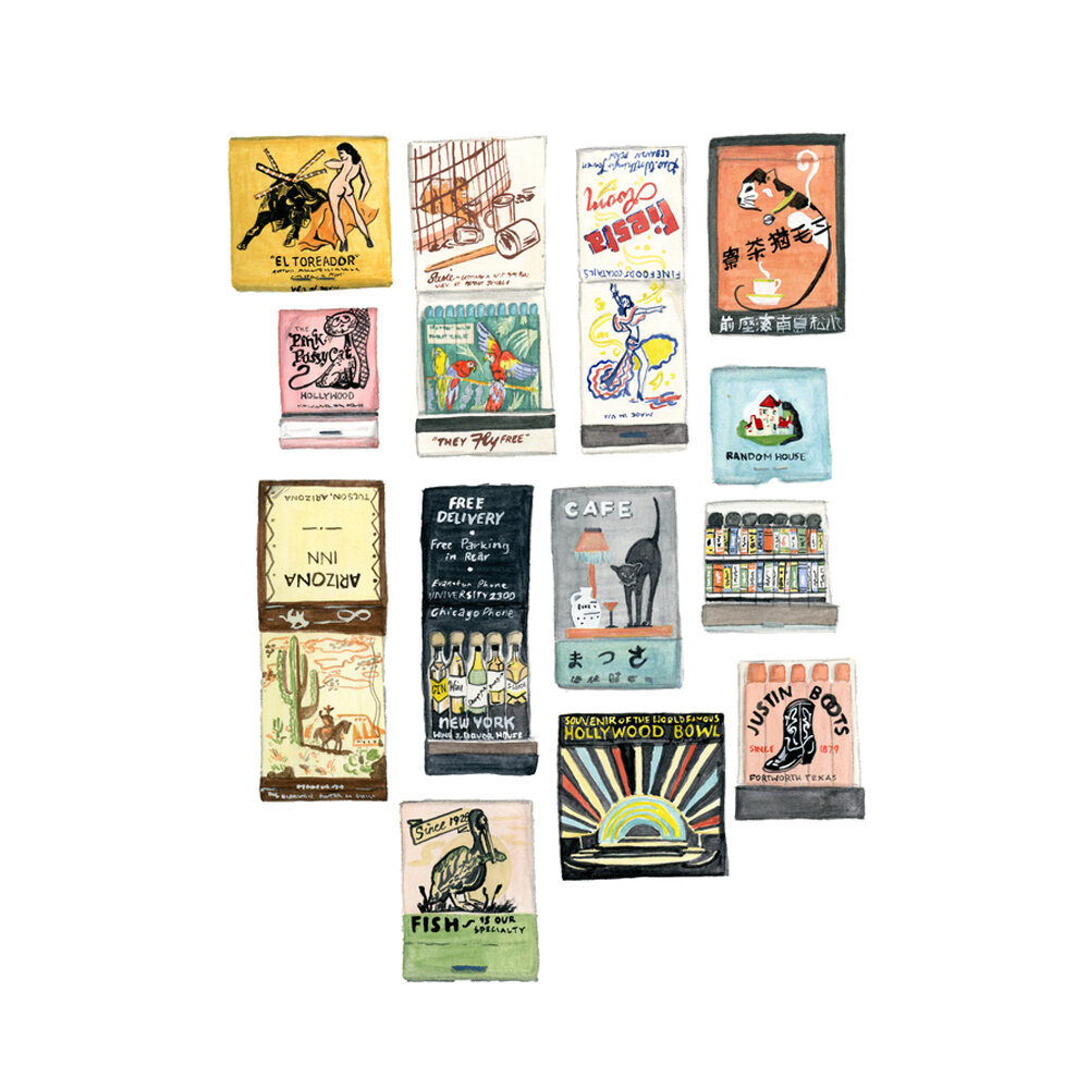 Matchbook Collection  BY KATE WONG