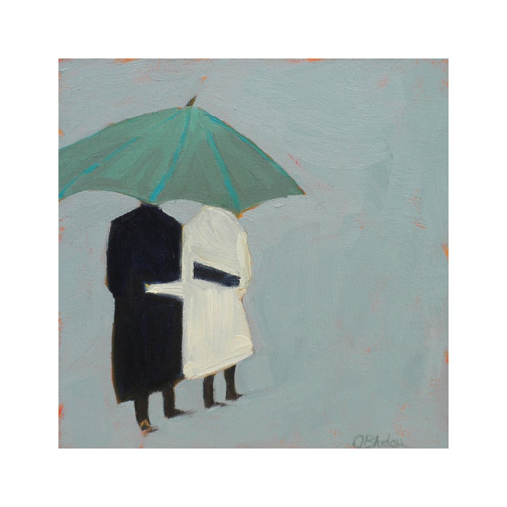 Umbrella Couple 2  BY JANET BLUDAU