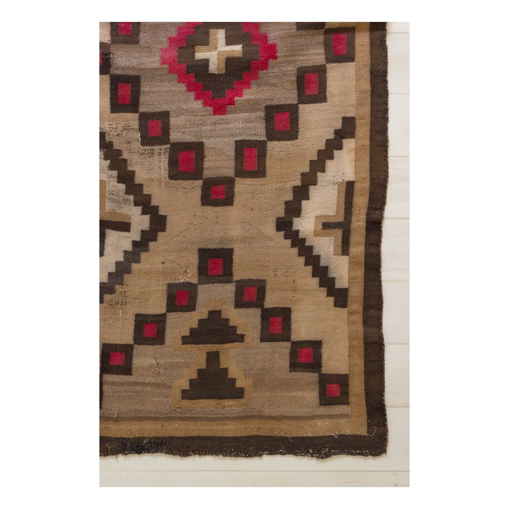 Camel and Red Navajo Rug