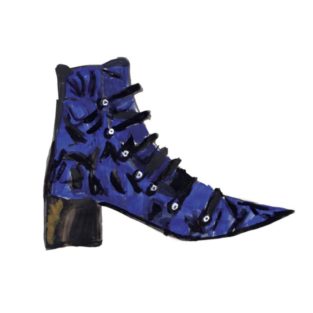Dior Blue Boot  BY JACKIE CLARK MANCUSO