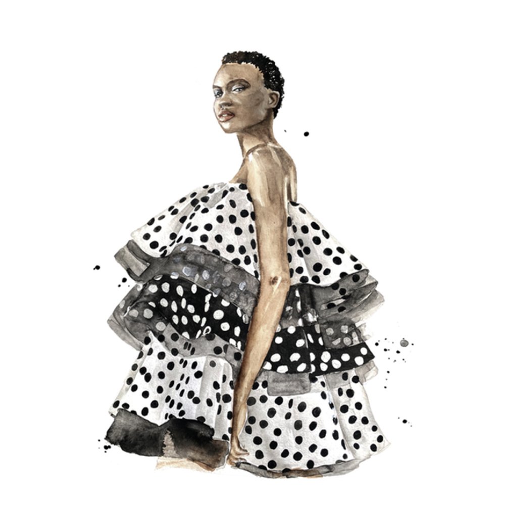 Woman in the polka dots dress  BY OLGA CRÉE