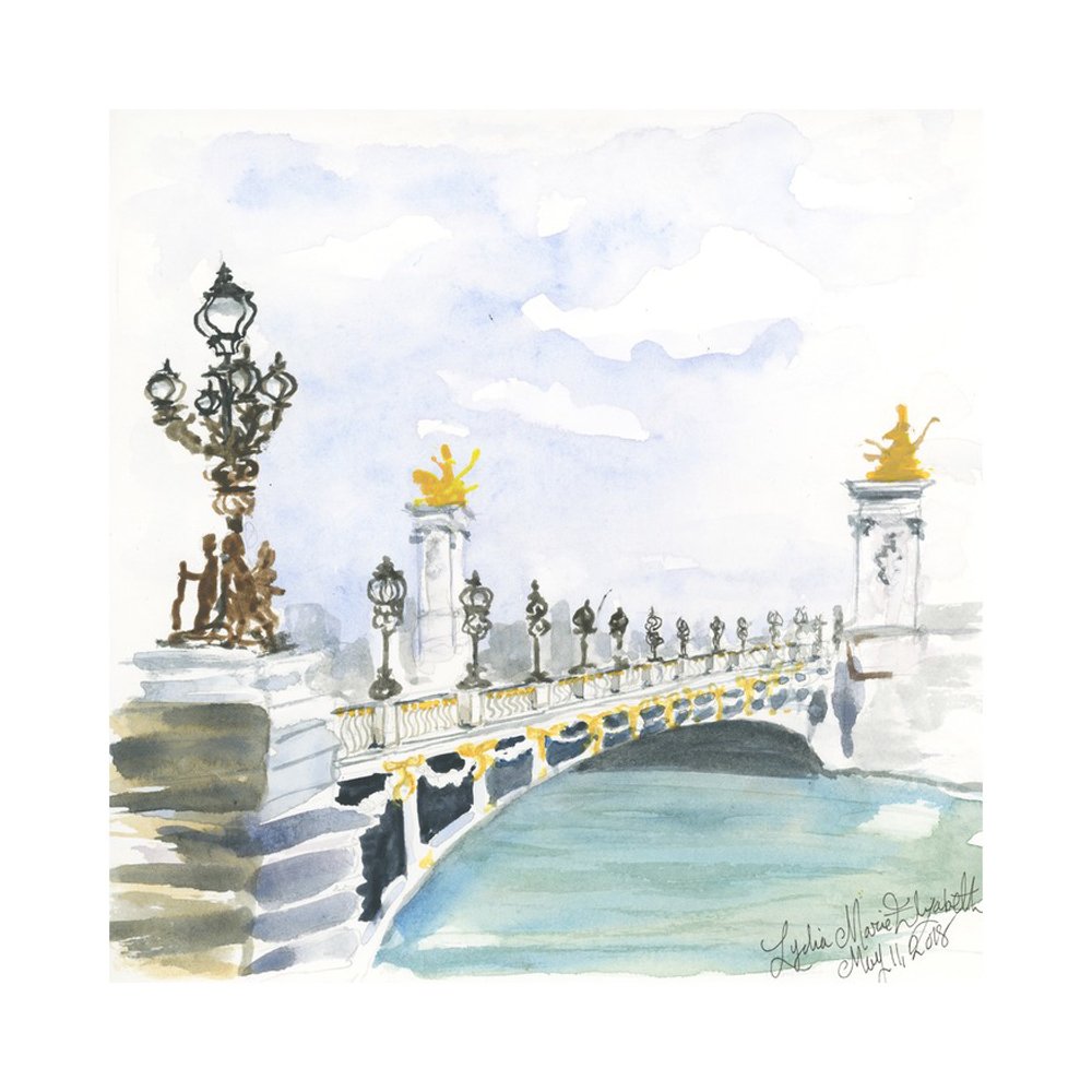 Pont Alexandare III Bridge, Paris (5.11.18)  BY LYDIA MARIE ELIZABETH