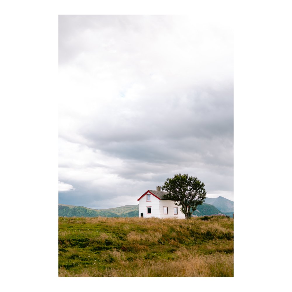 White house in the countryside of Norway  by MANON GALAMA