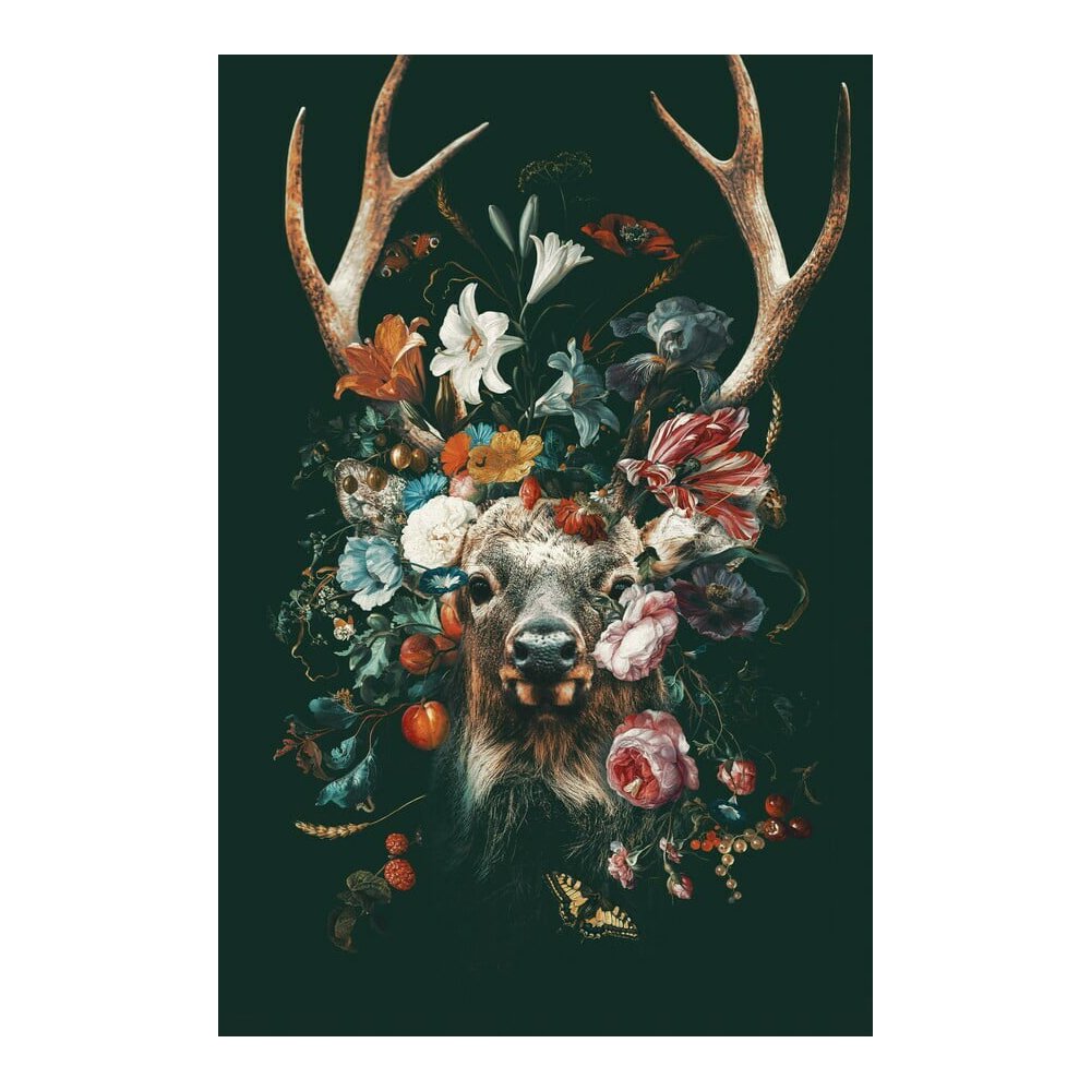 Floral Deer by WOUTER RIKKEN