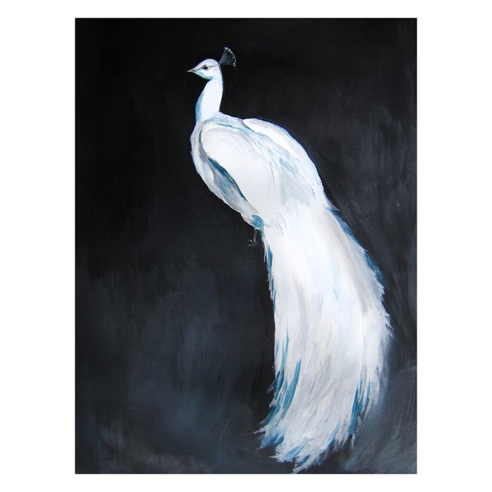White Peacock II by CHRISTINE LINDSTROM