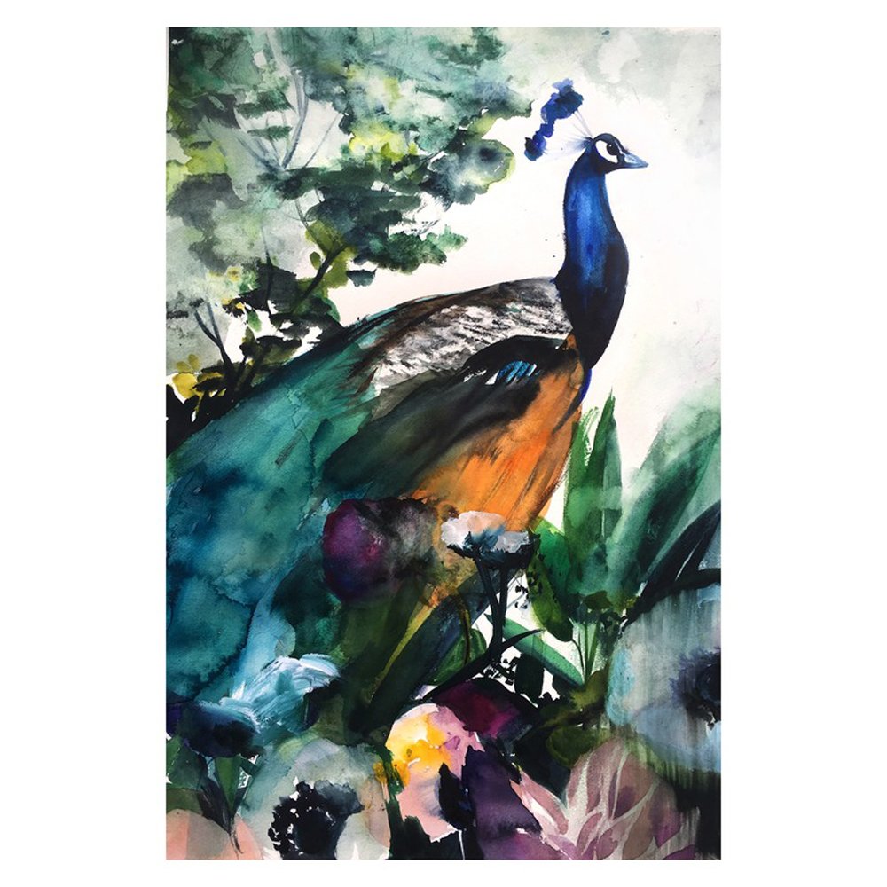 Peacock Garden by CHRISTINE LINDSTROM