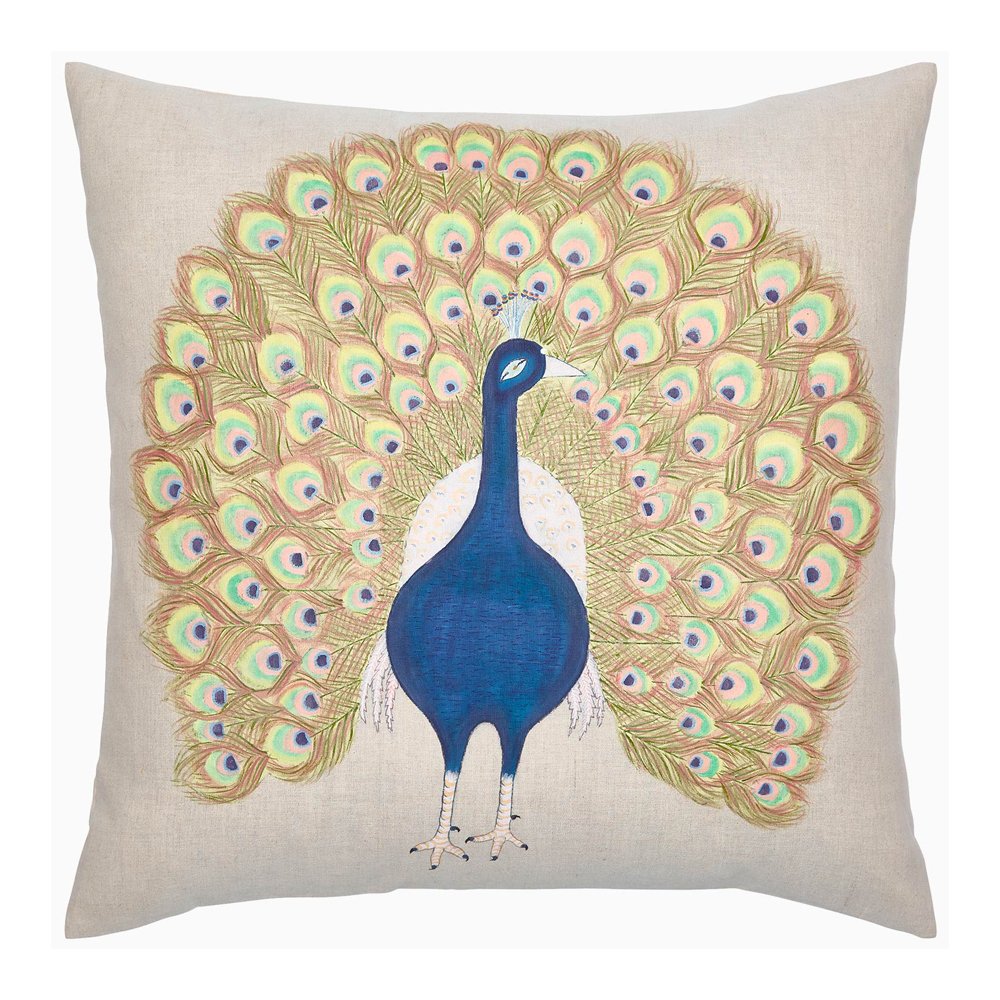 Cheeky Peacock Decorative Pillow