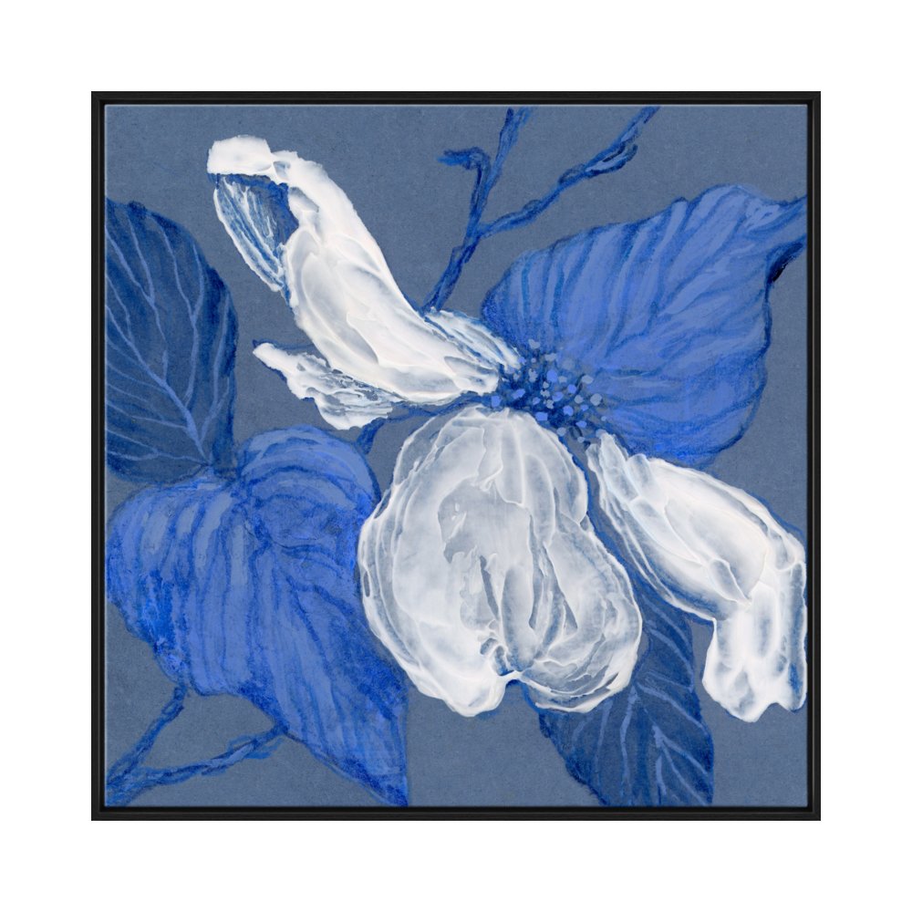 Dogwood on Blue i by LAUREL-DAWN LATSHAW