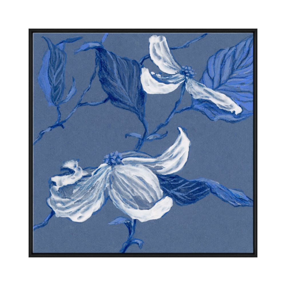 Dogwood on Blue ii by LAUREL-DAWN LATSHAW