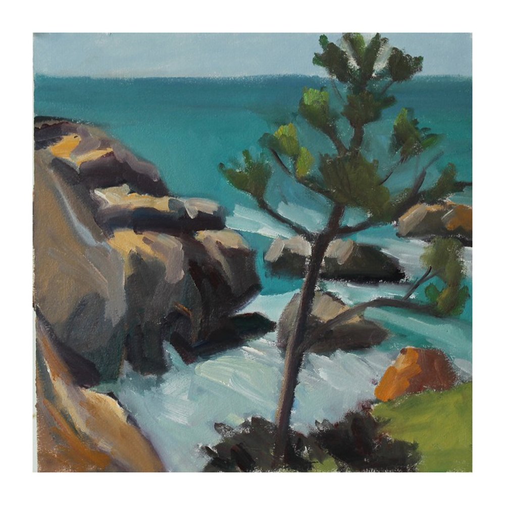 California Coast, Rocks and Ocean by MARIE FREUDENBERGER
