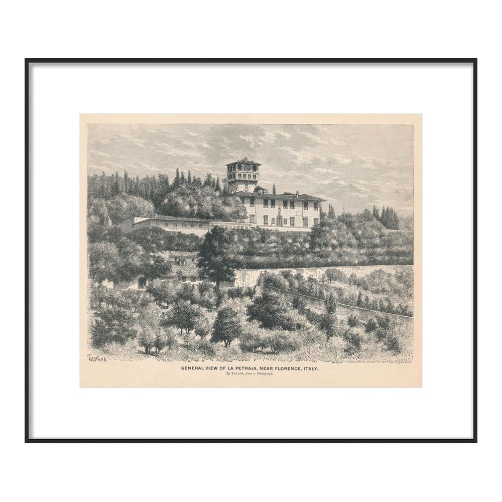 Villa La Petraia Florence Italy Antique Print, from $39