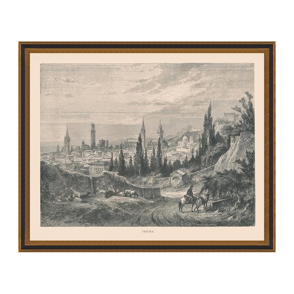 Verona Italy View Antique Print, from $39