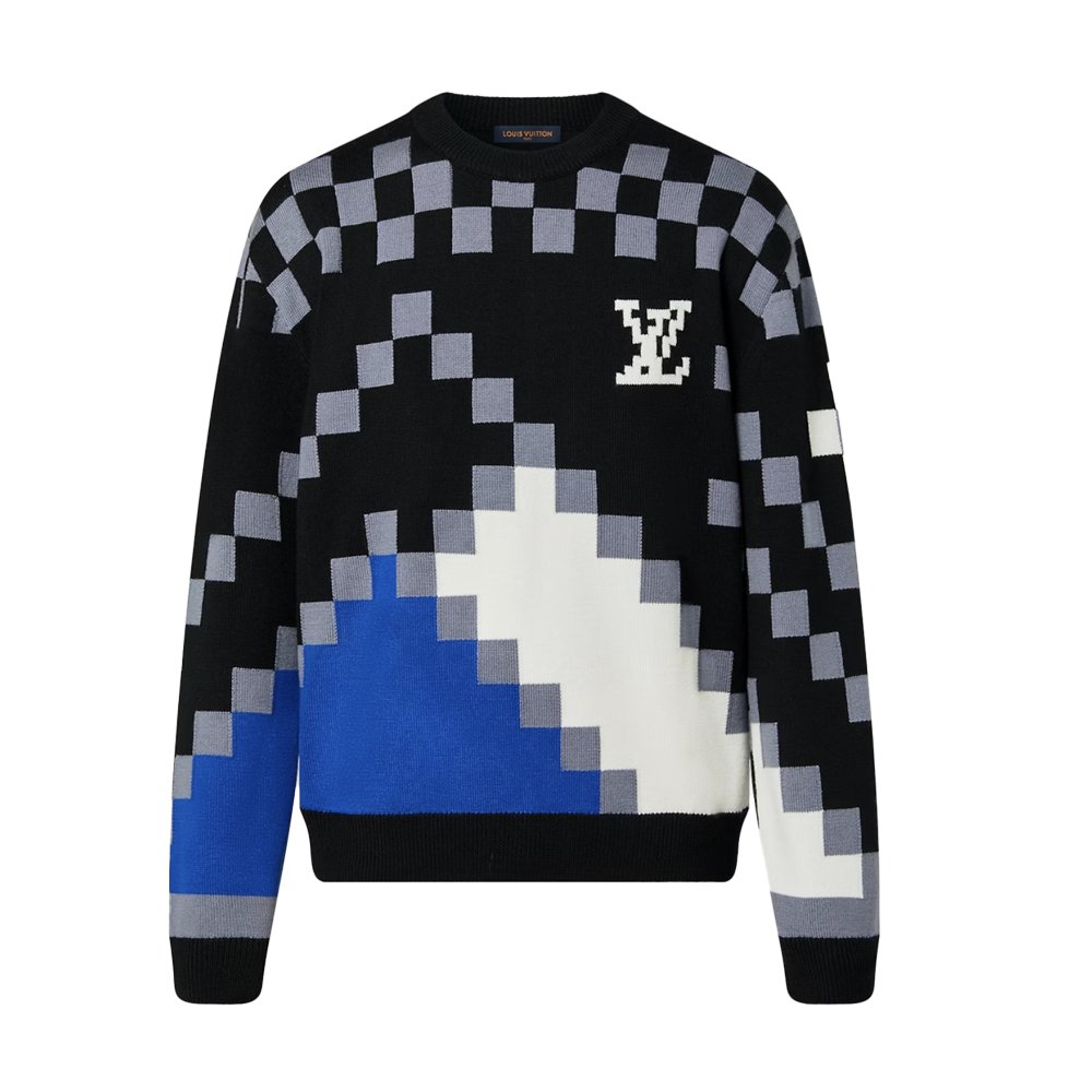 LV Fair Isle Macro Crewneck, Louis Vuitton