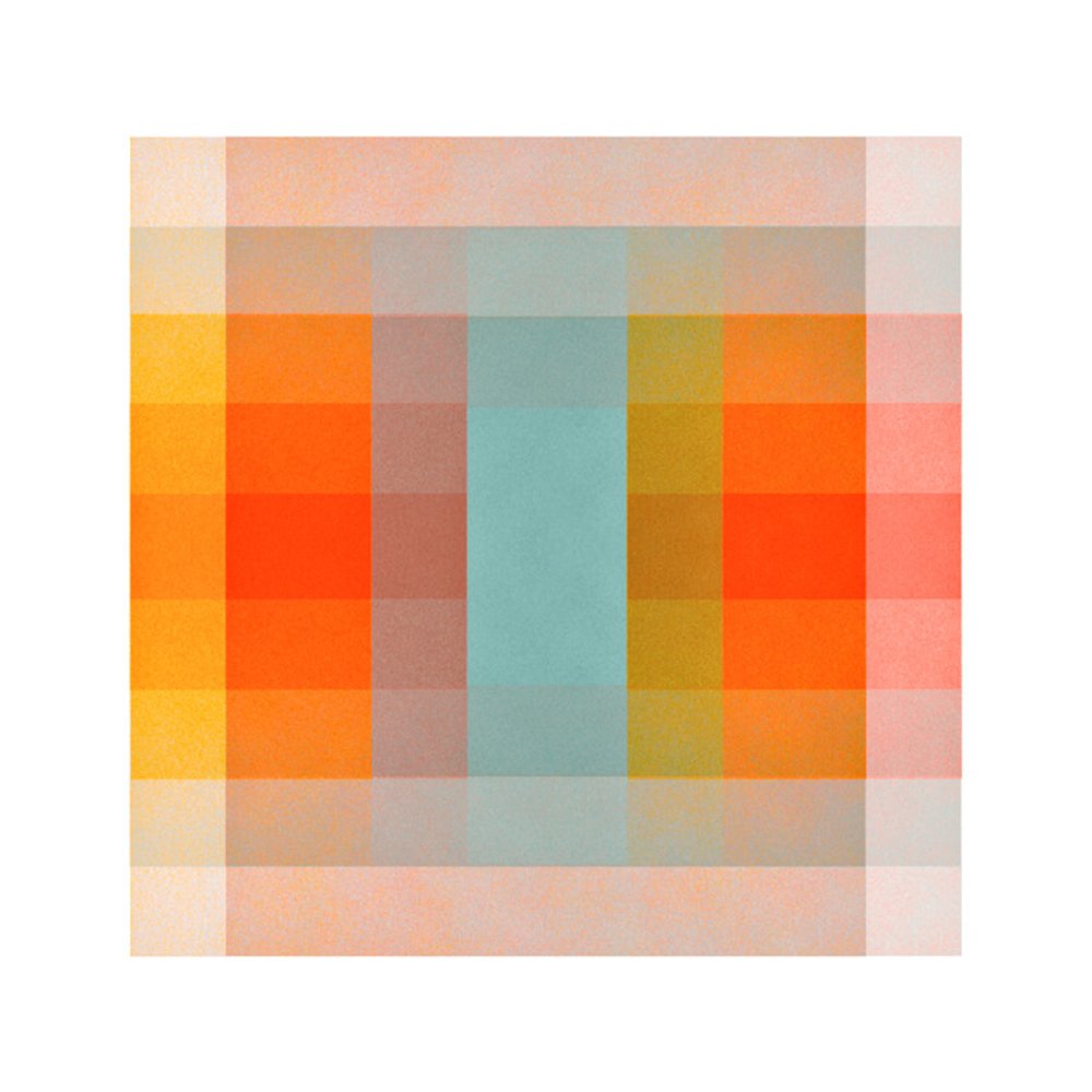 Color Space 40: Turquoise, Persimmon &amp; Saffron by JESSICA POUNDSTONE