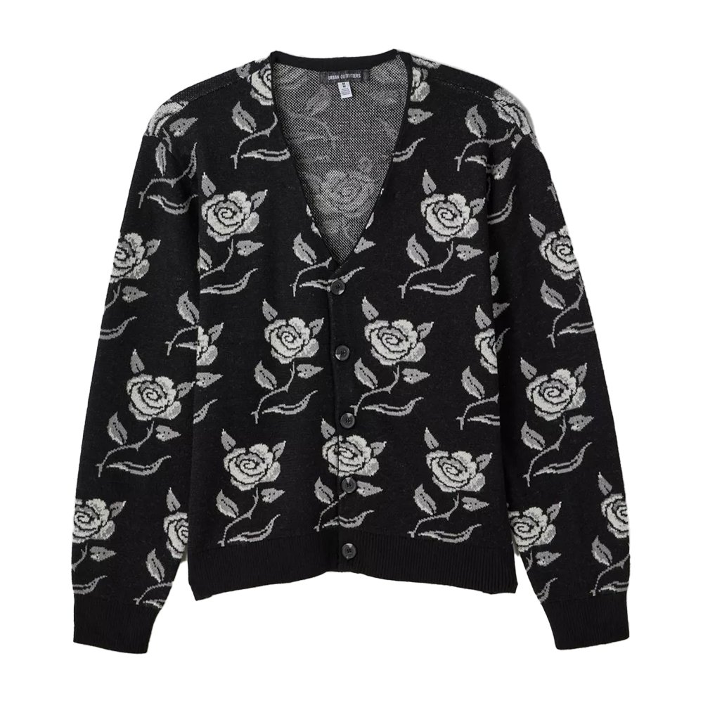 UO War Of The Rose Graphic Cardigan, Urban Outfitters