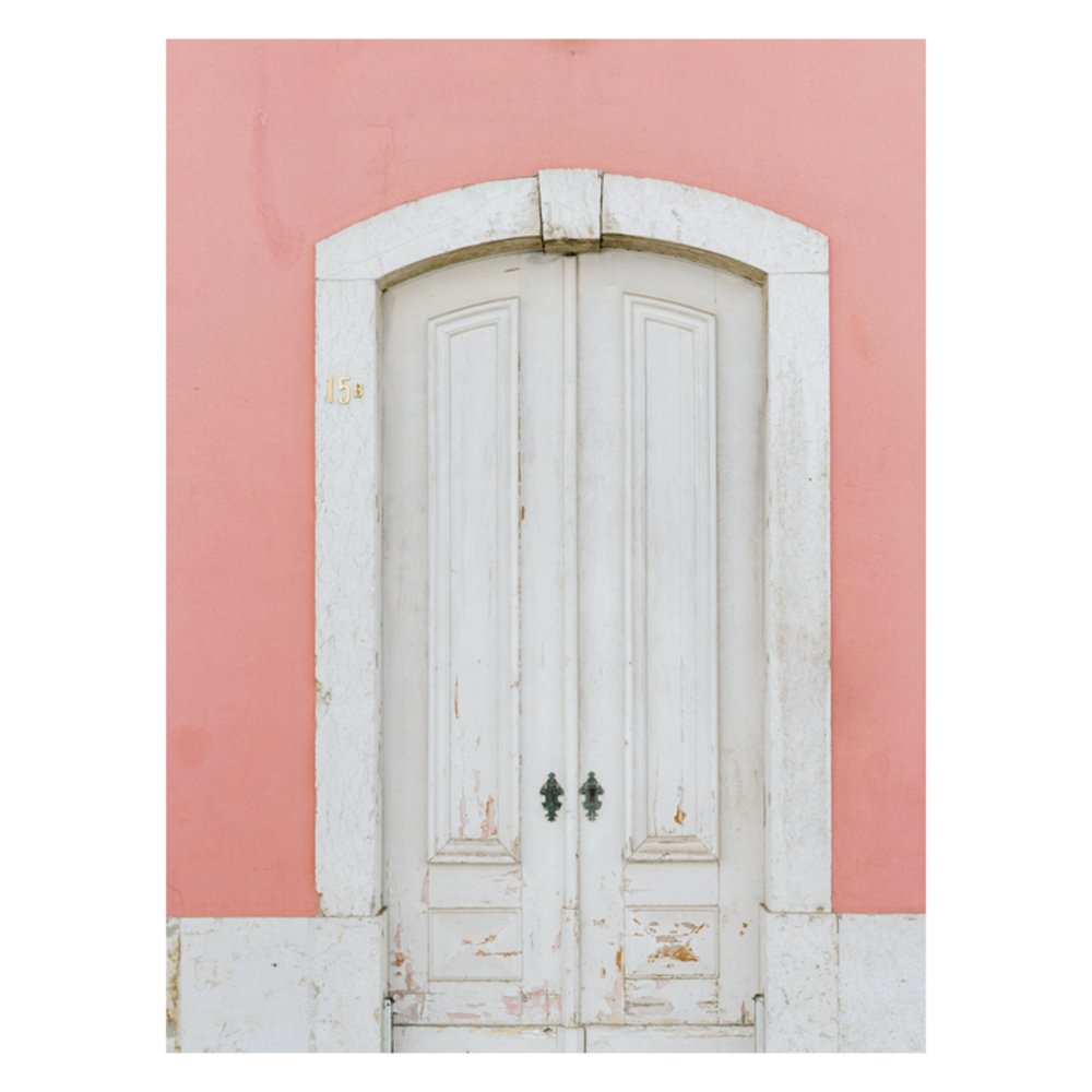 Old Pastel Door in Lisbon - Portugal by YOURI CLAESSENS
