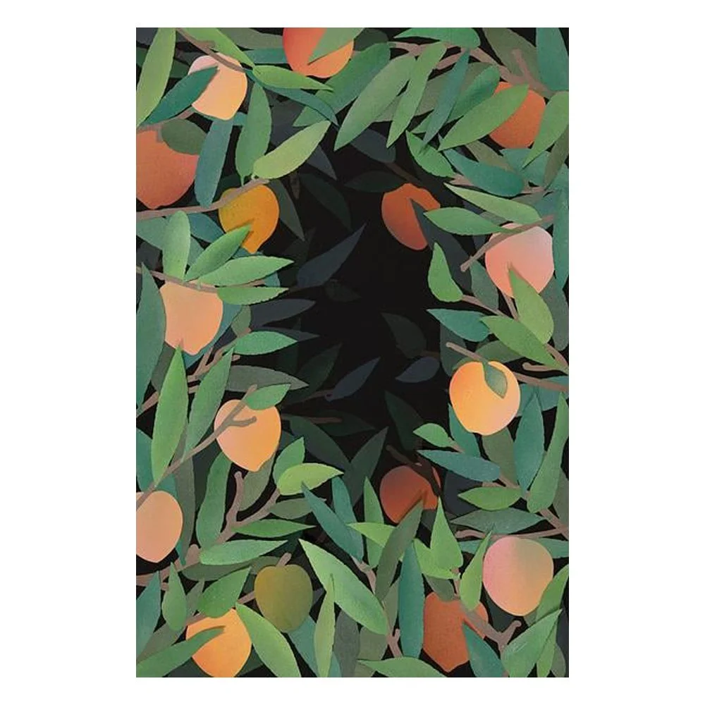 Peach Tree At Night By Rankin Willard